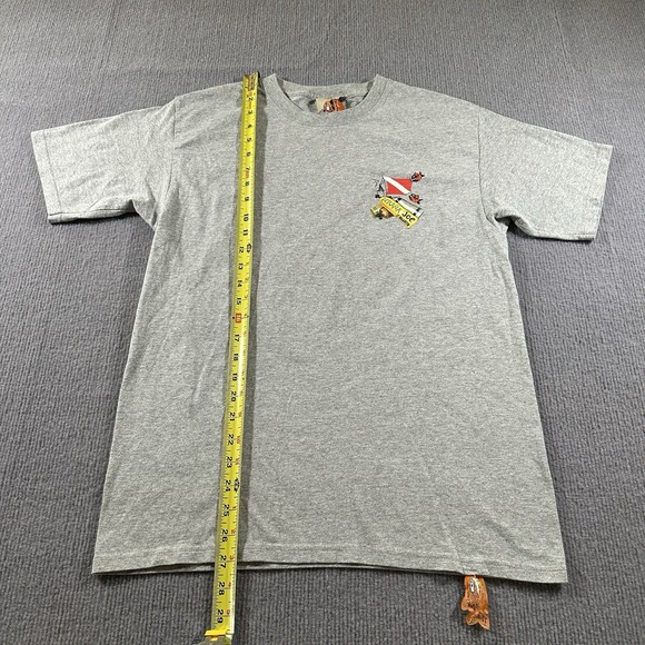 Pirana Joe St Maarten‎ Gray Shirt Mens Size Medium Beaches Fishing - Picture 9 of 9